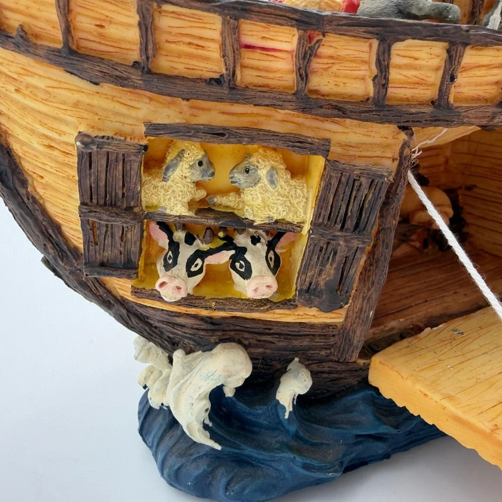Noah's Ark Resin Figurine Animal Pairs Religious Collectible Home Decor